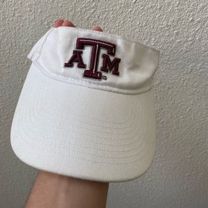 Texas A&M White Visor